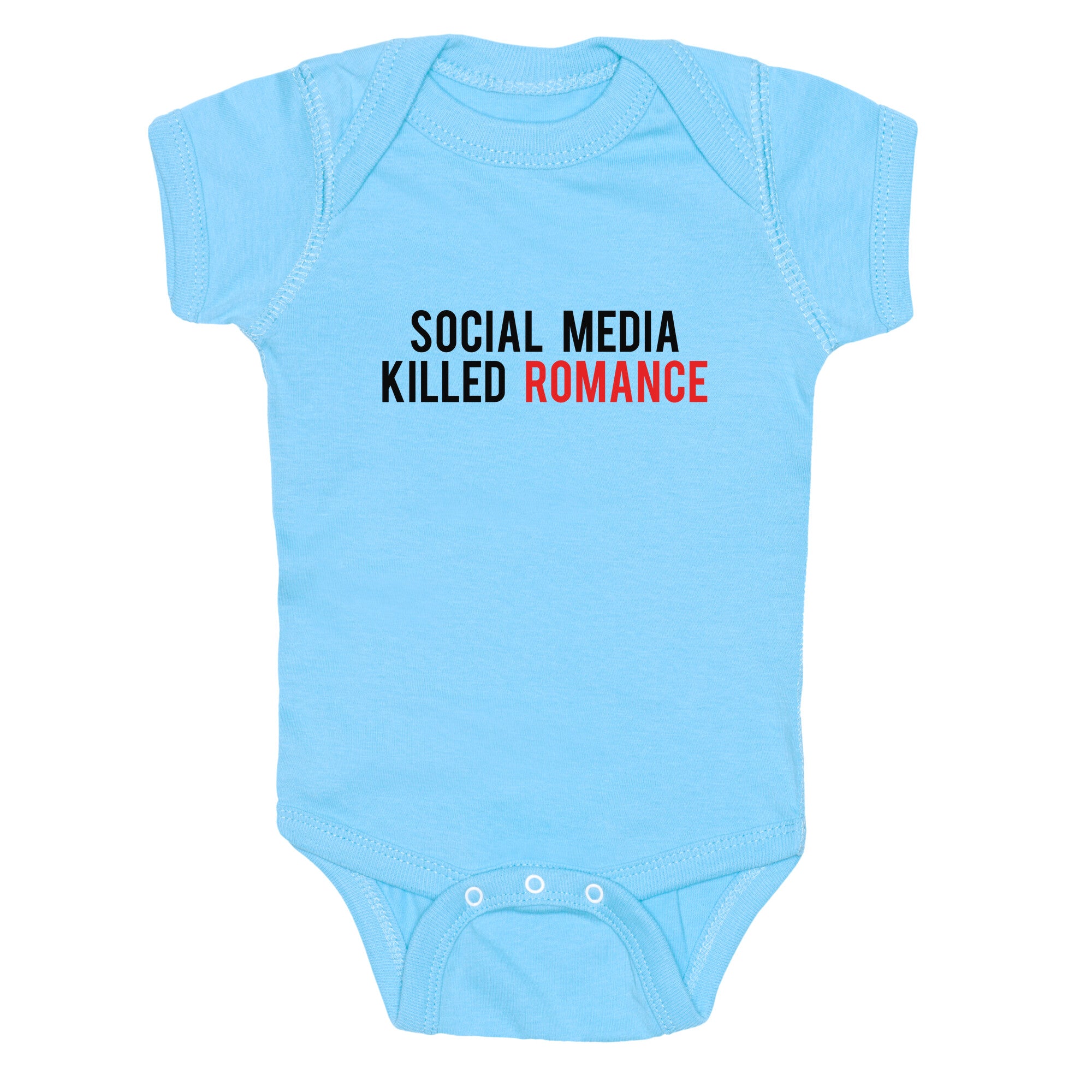 Social Media Killed Romance Baby One-Piece